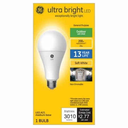 Current G E Lighting 272394 23W A21 SW Ultra Bright LED Light Bulb 272394